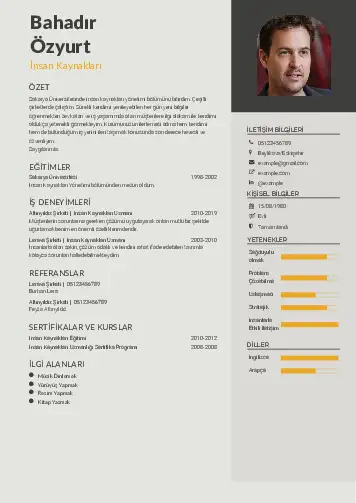 İnsan Kaynakları Cv Örnekleri cv indir